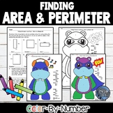 Area and Perimeter Color by Number