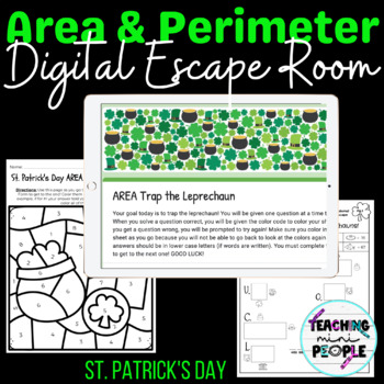Preview of St. Patrick's Day Area and Perimeter