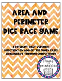 Area and Perimeter Dice Game PRINT AND GO