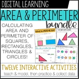 Area and Perimeter Distance Learning Bundle
