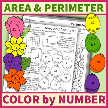 Preview of Area and Perimeter | Easter