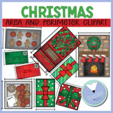 Christmas Area and Perimeter Clipart - Math Clipart for Up