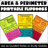 Area and Perimeter Flipbooks - Activities or Study Guide