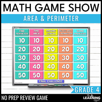 Area and Perimeter Game Show | 4th Grade Math Test Prep Activity