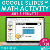 Area and Perimeter Google Slides | 4th Grade Math Review T