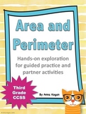 3rd Grade Area and Perimeter Hands-On Activities