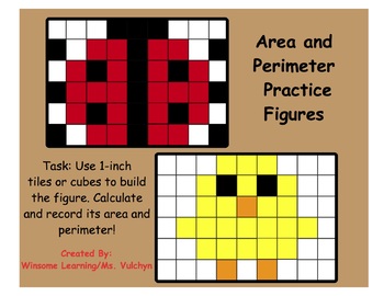 Preview of Area and Perimeter Hands-On Practice Figures