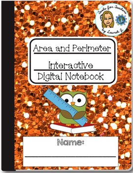 Preview of Area and Perimeter Interactive Digital Notebook for Google Drive®