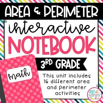 Preview of Area and Perimeter Interactive Notebook for 3rd Grade
