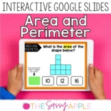 Area and Perimeter Interactive Task Cards Google Slides