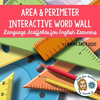 Preview of Area and Perimeter Interactive Word Wall: Language Scaffolds for ELLs
