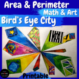 Area and Perimeter Math Art Project with Ruler Measurement