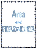 Area and Perimeter Math Center