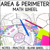 Area and Perimeter Math Doodle Wheel for 4th Grade Guided 