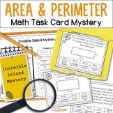 Area and Perimeter Math Task Card Mystery - Rectangles and