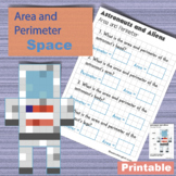 Area and Perimeter Math Unit Space Astronauts Aliens Works