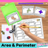 4th Grade Math: Area and Perimeter Task Cards