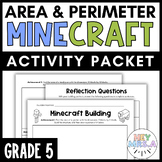 Area and Perimeter Minecraft Building | Activity Packet | 