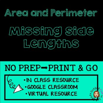 Preview of Area and Perimeter Missing Side Lengths