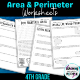 Area and Perimeter NO PREP Worksheets