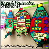 Finding Area and Perimeter Christmas Holiday Math Ornament