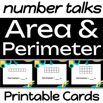 Preview of Area and Perimeter: Pattern Number Talks (PRINTABLE)