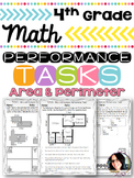 Math Printables Area and Perimeter Performance Tasks COMMO