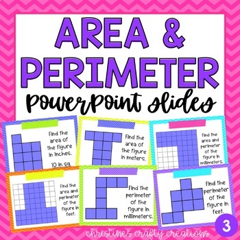 Preview of Area and Perimeter Powerpoint Slides (Set 3) 4.MD.3