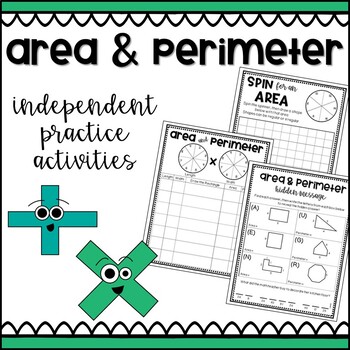 Preview of Area and Perimeter - Independent Practice Activities