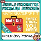 Area and Perimeter Problem Solving Math Kit plus Digital Options