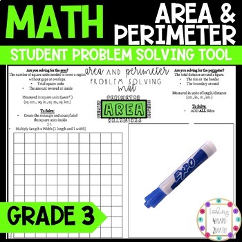 Preview of Area and Perimeter Problem Solving Tool