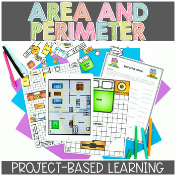 Preview of Area and Perimeter Project Based Learning Math Activity