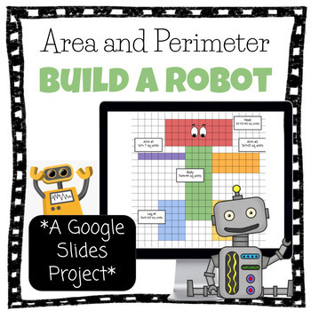 Preview of Area and Perimeter Project- Build a Robot Using Google Drive