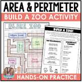 Area & Perimeter Project - Build a Zoo Digital & Print Mat