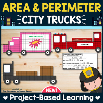 Preview of Area and Perimeter Project: City Trucks