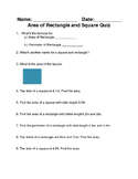 Area and Perimeter Quiz