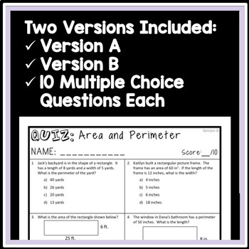 fourth grade area and perimeter worksheets