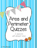 Area and Perimeter Quizzes