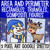 Area and Perimeter: Rectangles, Triangles and Composite — 