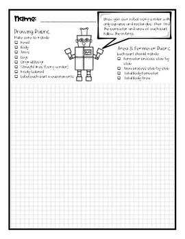 Area and Perimeter Robot by DL Store | Teachers Pay Teachers