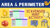 Area and Perimeter Scavenger Hunt - No Prep - Digital Learning
