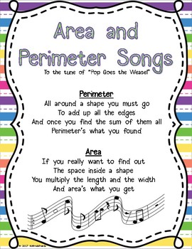 Popular Area and Perimeter Songs for Children