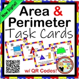 AREA & PERIMETER Area and Perimeter Task Cards NOW Digital!