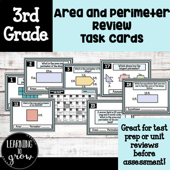 Preview of Area and Perimeter Task Cards