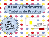 Area and Perimeter Task Cards/ Area y Perimetro Tarjetas d