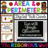 Area and Perimeter Task Cards - Digital Google Forms - Tes