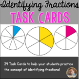 Identifying Fractions Task Cards: Set of 24 for Grades 2-4