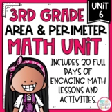 Area and Perimeter Math Unit with Activities for THIRD GRADE