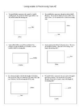 how to solve area and perimeter word problems