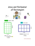 Area and Perimeter Work Station - 16 Task Cards, Recording